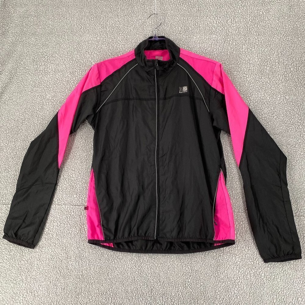 Karrimor Running & Jogging Activewear Jacket Womens Size Med Pink Black Full Zip
